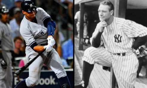 Alex Rodriguez breaks Lou Gehrig's record.