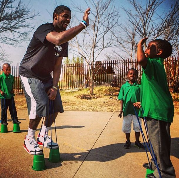 Kyrie Irving visits South Africa.