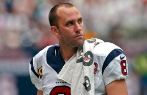 Matt Schaub became victim to some angry fans late Tuesday night.