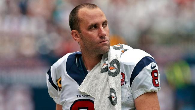 Matt Schaub became victim to some angry fans late Tuesday night.
